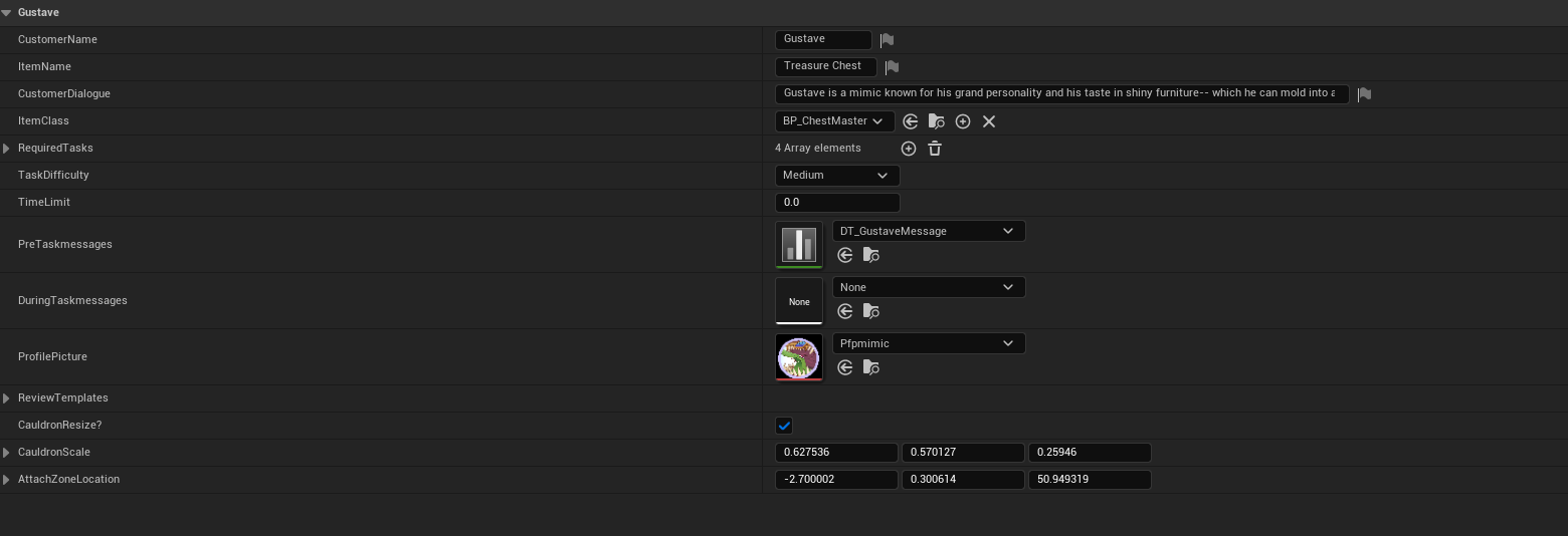 Modular Profile Data Table
