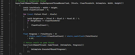 C++ Code Segment
